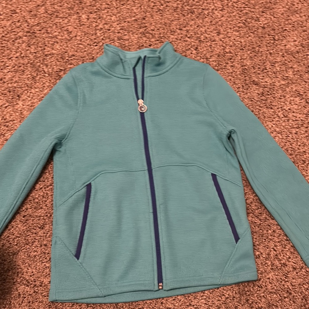 Kids L SPYDER zip up fleece; never worn